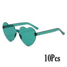 1-10个/包 透明心形派对眼镜，多功能新奇自拍眼镜 - 彩色 - 查看 18
