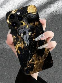 Astronaut1pc 黑色大蟒蛇纹 TPU 保护手机壳，适用于 Apple 16、15、14、13、12、11 Pro Max 及系列