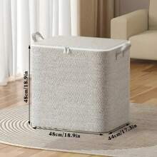 1pc Household Large Capacity Storage Bag Non-Woven Material, Closet Wardrobe Organizer Can Be Used For Quilt Clothing, Toys