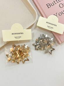 10pcs Women's Fashionable Elegant Hairpin Set, Includes Minimalist Star Side Clip, Teardrop Hair Clip, Bangs Clip, Suitable For Everyday Use, Claw Clips, Hair Claws, Clips For Hair, Hair Slide, Hair Barrettes, School Stuff
