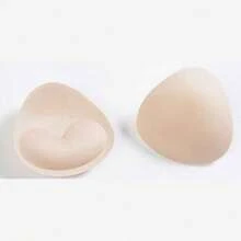 1对三角形硅胶胸贴女式聚拢自粘胸垫隐形加厚海绵垫泳装比基尼内衣胸垫女式插入聚拢内衣加厚硅胶连衣裙泳装小胸防水运动透明胸垫优雅硅胶文胸插入-隐形、可重复使用和加厚胸垫适用于比基尼吊带，无缝内衣增强，女士柔软舒适内衣配件 - 彩色 - 查看 12