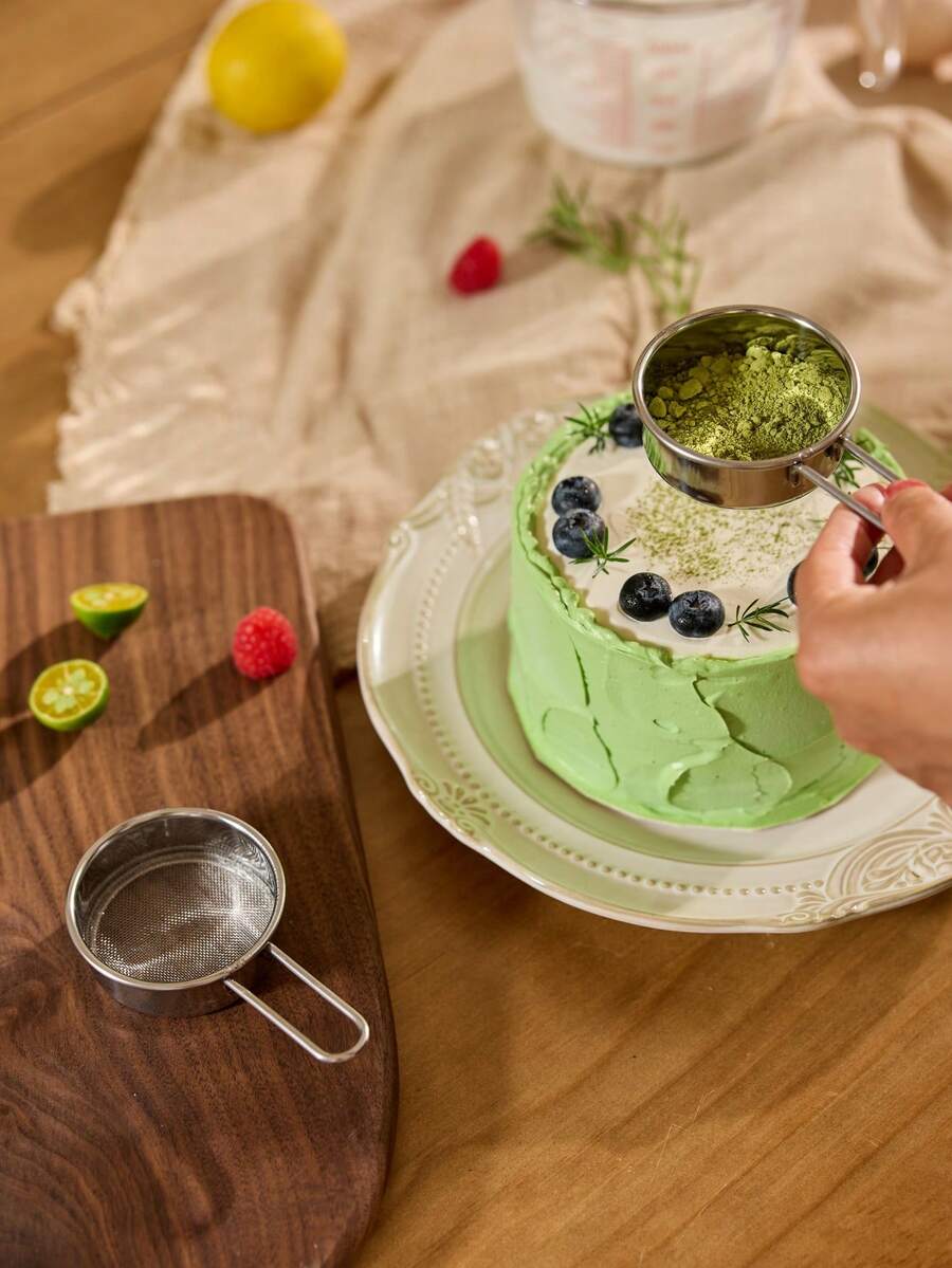 Cirelle 1pc Stainless Steel Powdered Sugar Shaker Back To School, New Year, Christmas Party, Rama Kitchen Essentials, Thanksgiving Day Party, Baking Use, Family Dining, Afternoon Tea Use, Party Use