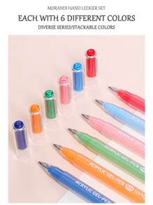 Languo 90 Colors Acrylic Gel Pens Set - 1.0mm Fine Tip For Drawing, Sketching & Art Journaling | Smooth Blending, Large Ink Capacity | Ideal For Artists, Beginners, School Supplies, Back To School