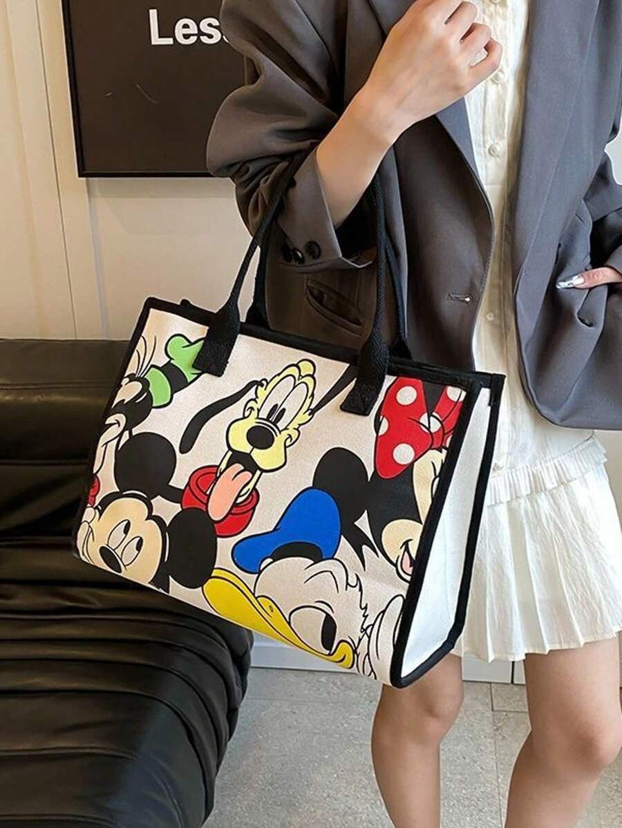 1PC  Tote Bag Donald Duck Shoulder Bag Large Size Large Shoulder Bag Women's Tote Bag  Donald Duck Style