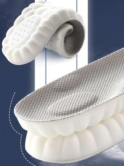 1 Paar Orthopädische Sport Einlegesohlen - Hochelastisch, atmungsaktiv, geruchshemmend, stoßabsorbierend Massageeinlegesohlen, geeignet für alle Schuharten, Sporteinlegesohlen | Flexible Einlegesohlen | Strapazierfähige Schuhe, Fußpflege