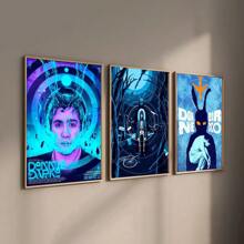1pc/3PCS Wall Arts Posters Optional Frame Wall Decor,Room Decor Horro D-Donnie D-Darko Poster Wall Art Painting For Home Room Decoration Bedroom Wall Decor Canvas Waterproof Post