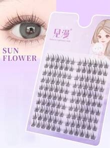 120 Stücke Wimpernbüschel, DIY Wimpernverlängerung Büschelwimpern, Flauschige individuell anzubringende Kunstwimpern, C-Krümmung, 11-13 mm Länge