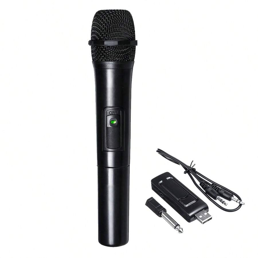 Microfono Klack Bluetooth Inalambrico para Karaoke y Fiestas de Ordenador, DVD ó Altavoz - Envío desde España - Negro - Ver 1