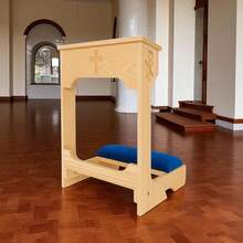 Genuflexório Individual Ajoelhador Para Oração Casa Casamento Igreja Dobravél Madeira Decorativo