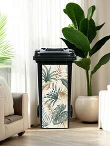 3D 夏日海滨，神秘森林印花垃圾桶贴纸防水 PVC 户外垃圾桶垃圾桶海报可撕可贴 4 种尺寸 - 彩色 - 查看 4