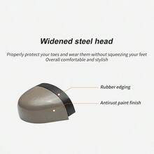 Safety Shoes For Men Women  Steel Toe  Sneakers Lightweight Comfortable Non Slip Resistant Work Shoes For Men Utility Indestructible Industrial Construction - 卡其色 - 查看 5