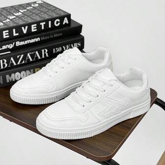 Men's 2025 New Minimalist Fashion Thick Sole Non-Slip Casual Sneakers, Versatile Chunky Shoes For Youth