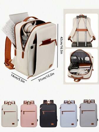 Högkvalitativ laptopryggsäck för män med stor kapacitet, lämplig för daglig pendling, affärsresor och fritidsbruk, finns även i stil.