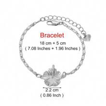 1 pièce Bracelet de cheville hawaïen avec hibiscus pour femmes, bijoux plaqués or, chaîne de pied à la mode pour accessoires d'Afrique
