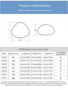 Prótesis de mama triangular de silicona del color de la piel, resistente al calor para nadar y spa, almohadilla de silicona artificial para realzar el busto, unisex para después de la cirugía de extirpación de mama, 1 pieza - Albaricoque - Ver 7