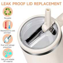 1pc Is Suitable For 40OZ Flip Straw Cover Replacement Accessories, Reusable Folding Sealing Cover, Splash Proof And Leak Proof Cup Replacement Sealing Cover Accessories