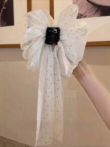 1 pieza Elegante y hermoso pasador de cabello con diseño de cielo estrellado de color negro, adecuado para usar en bailes y fiestas