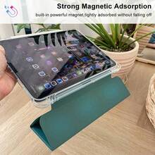 3 Fold HD Acrylic Case For Tablet IPAD 10 Generation A16 7 8 9 AIR 3 10.2 10.5 IN With Pen Slot - 黑色 - 查看 2