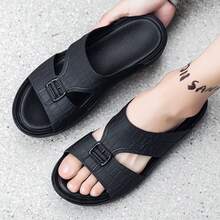 Men's Summer Beach/Pool Slippers, Casual Brand Indoor Plus Size Middle East Style Durable Sandals