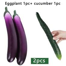 1pc Artificial Fake Vegetable Model, Realistic Cucumber, Eggplant And Bitter Gourd Prop, For Photography, Film/TV And Kitchen Decor Display Gifts Birthday Graduation - Multicolor - View 20