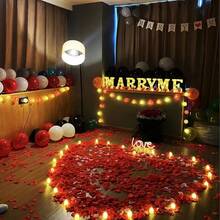 1000 朵玫瑰花瓣婚礼人造花装饰派对饰品用于生日、婚礼、派对和节庆场地装饰以及填充礼品盒以替代拉菲草 1000 件彩色爱心浪漫温暖丝绸玫瑰人造花瓣婚礼派对花卉装饰玫瑰用品人造假玫瑰花瓣用于浪漫婚礼派对仿真丝绸花玫瑰花瓣装饰用品工艺品圣诞场地装饰