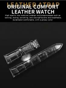 1pc Men Watches, A Stylish Casual Sports Quartz Watch With A Pu Leather Strap. It Is Suitable For Wearing On Occasions Such As Work, Travel, And Business Activities. It Is A Daily Ornament, A Men's Present, A Festival Gift, An Eid Al-Adha Gift For Family And Friends, And A Father's Day Gift.