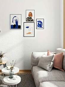 1 قطعة ورق حائط كتان لاصق جداري مقاوم للماء ومقاوم للرطوبة ذاتي اللصق، مناسب لديكور غرفة المعيشة والنوم والممر، بمقاس 50 سم * 2.8 متر / 5 متر / 10 متر ورق حائط ملصقات جدارية ديكور الغرفة ديكور المطبخ وغرفة المعيشة