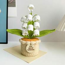 200 Seeds Crochet Flower In Pot, Crochet Daffodil, Crochet Lily, Graduation Gift, Birthday Gifts, Seeds