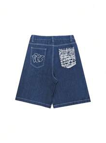 Globe Swift Men's Embroidery Printed Denim Shorts