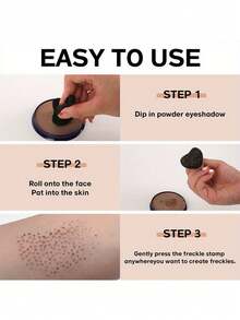 硅胶雀斑印章、雀斑化妆辅助器、遮瑕化妆工具、自然逼真的雀斑笔、防晕染雀斑刷，适合日常化妆、化妆品爱好者、遮瑕、女性、限时特价、送给朋友的礼物、化妆、便宜、房间装饰、梳妆台、旅行、卧室、化妆配件