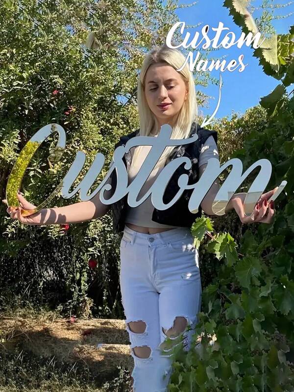 Mirror Acrylic, Personalized Name, Wall Decor, Party Decoration, Special Birthday, Signage, Express Shipping