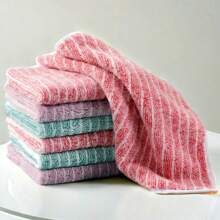 6pcs/Set Dish Washing Cloths, Thickened Non-Stick Oil Rags, Waterproof Odor-Free Dish Towels With Bamboo Charcoal, Lint-Free Cleaning Rags For Kitchen & Bathroom