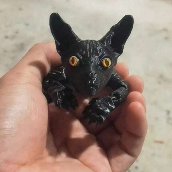 Adult Animal Figure / 1pc 3D Printed Realistic Eyes Rainbow Chameleon Changing Color Model - Perfect Gift For Friends And Family - Art Deskto