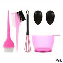 6-teiliges Haarfärbe-Set mit Pinsel und Schale, inklusive Ohrenschützern, Farbmischer, Farbapplikator und Haarstyling-Zubehör – Haarfärbe-Set mit Pinsel, Farbschale, Farbkamm mit Bürste, Färbeset, geeignet zum Haarefärben, Blondieren und für die Anwendung mit dem Färbepinsel, für den professionellen Salon und den Heimgebrauch, Haarpflege, Reisen, Haarprodukte, Haarstyling-Werkzeuge, Friseurbedarf, Friseurzubehör, Friseursalon, Friseurausrüstung