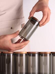 7 种款式，50ml-150ml，豪华圆形玻璃储物瓶，婚礼希望瓶螺旋盖小罐，哑光盖瓶，带密封木盖的玻璃储物罐，礼物