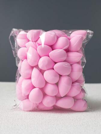 3厘米迷你化妆海绵，10/20/30/50个装，多色可选，不含乳胶，干湿两用粉底海绵，适合所有肤质，价格实惠，适合作为圣诞礼物，可用于化妆、化妆工具等，价格低廉，是送给女性的理想礼物。