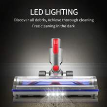 Cabezal de cepillo de recambio con luz de detección de polvo para suelos de madera dura para V7, V8, V10, V11, V15