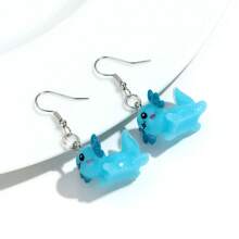 1 paire de boucles d'oreilles cloutées en acrylique mignonnes en forme de lézard, boucles d'oreilles mode animal gecko, conviennent pour le port quotidien et les soirées pour femmes