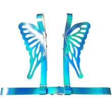 1 件 PU 皮革天使翅膀蝴蝶背带全息反光身体装饰，适合万圣节、派对、舞台表演 - 彩色 - 查看 13