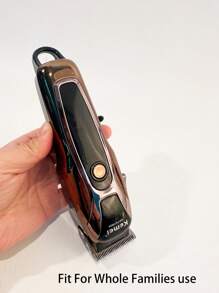 Kemei Kemei Professional Hair Clipper For Men Electric Hair Cutting Machine Barber Shop Or Home Use Clipper Usb Rechargeable Haircut LCD With Apron KM-1990PG
