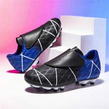 1 par de zapatos de fútbol/fútbol para niños con cierre de , sin tacos, para entrenamiento de principiantes