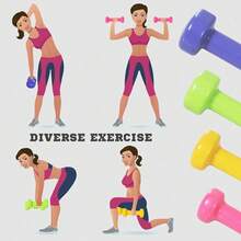 6kg 10kg Dumbbell Fitness Weights Set For Men And Women, Home Gym Workout, - 6公斤 - 查看 8