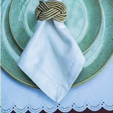 Waterproof Jacquard Table Runner 40X90Cm Rafimex - White - View 3