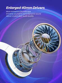 FANTECH Stereo Gaming Headset, Wired Gaming Headset With 6ft Cord, Noise-Proof Over Ear Headphones With Mic, LED Light, Black - MH89-multicolor - View 5