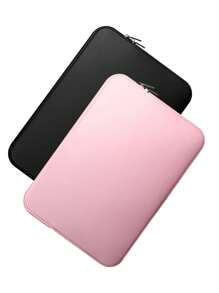 1pc 11.6/12.5/13.3/14/15.4/15.6/16/17 Inch Solid Color Casual Laptop Sleeve Bag, Compatible With Huawei/Apple//HP//Hasee