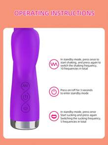 Vibrador de succión clitoriana, estimulador de la zona G y el clítoris, juguete sexual para señoras y mujeres adultas, incluye dildo y vibrador, 2 en 1 con succionador clitoriano y estimulador clitoriano vibrante con 10 velocidades para la masturbación femenina y productos sexuales