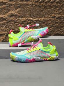 1 Pair Women's Beach/Water/Outdoor/Sports/Fitness/Running Shoes, Quick-Dry - Fluorescent Green - View 5