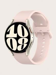 1pc Unisex Plain Quick Release Silicone Smartwatch Strap Compatible With Samsung Watch 7/6/5/4, Compatible With 40mm/42mm/43mm/44mm/45mm/46mm/47mm