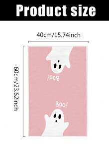 2 piezas Toallas de 15.7" X 23.6" con diseño de bloque de color y patrón de fantasma "BOO", toallas de cocina para festivales, toallas de mano para decoración del hogar, aptas para cocina, baño, limpieza de hornear, decoración de Halloween