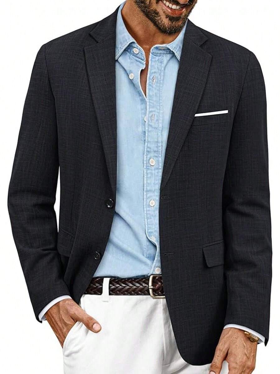 PJ  Mens Blazer Jackets Lightweight Casual Suits Stylish Sport Jacket For Men